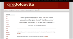 Desktop Screenshot of cinedolcevita.ch