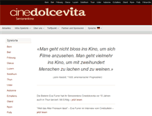 Tablet Screenshot of cinedolcevita.ch